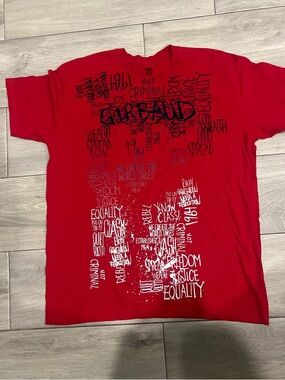 Men XXL Red Graphic Men's T-Shirt -